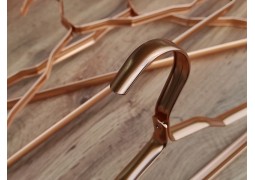 Плечики алюмінієві для пальто 41,5х1,2см (світл.золото)